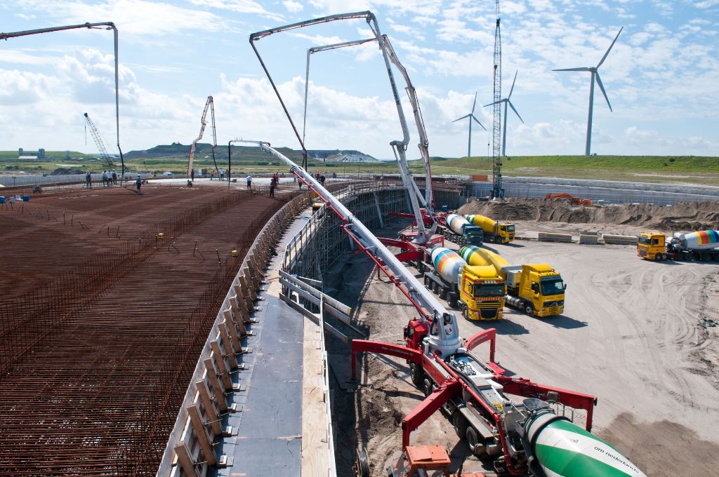 betonstort Maasvlakte