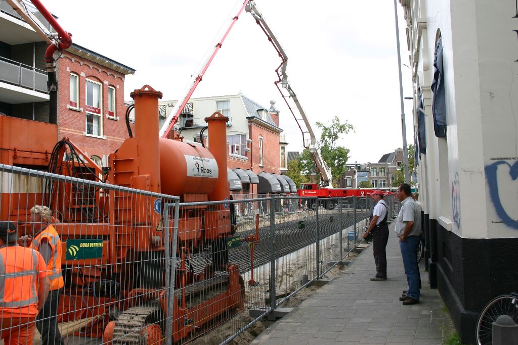 beton storten in Centrum Haarlem