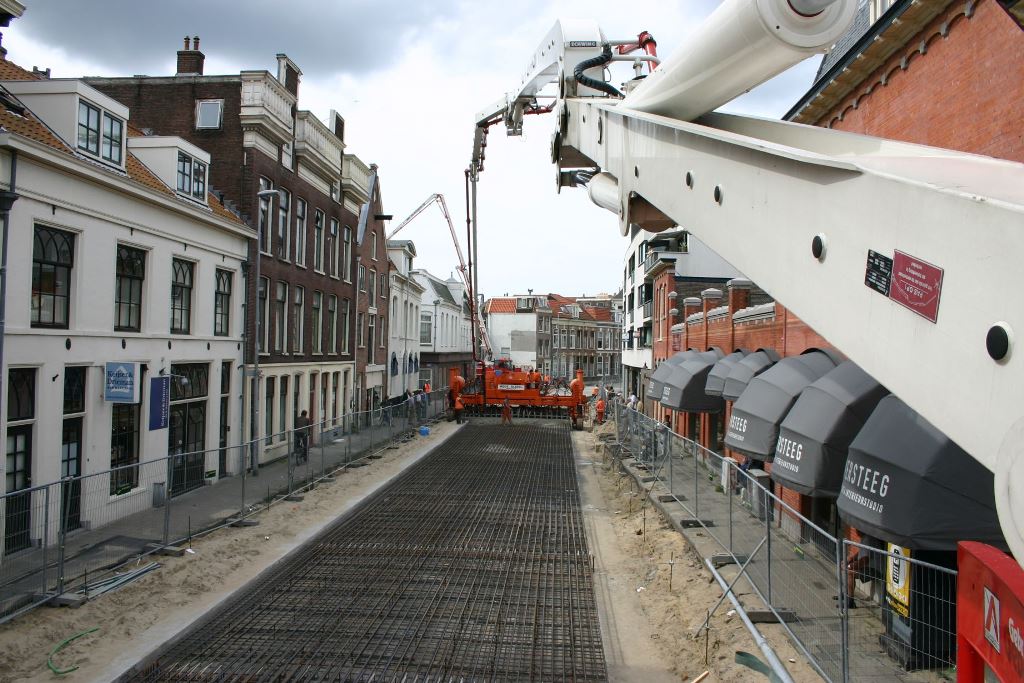 beton storten in Centrum Haarlem