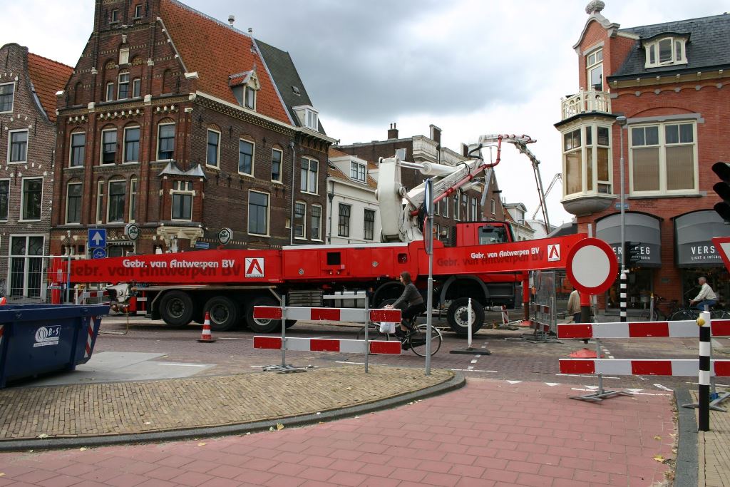beton storten in Centrum Haarlem